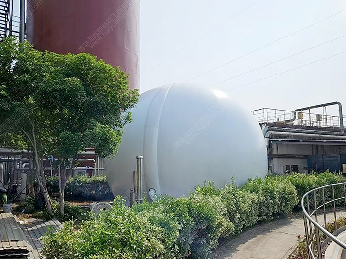 浙江杭州啤酒廠污水150m3雙膜氣柜項(xiàng)目